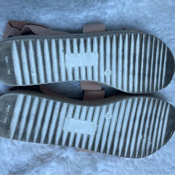 Madden girl dusty pink elastic straps Espadrilles platform sandals size … - Picture 10 of 10
